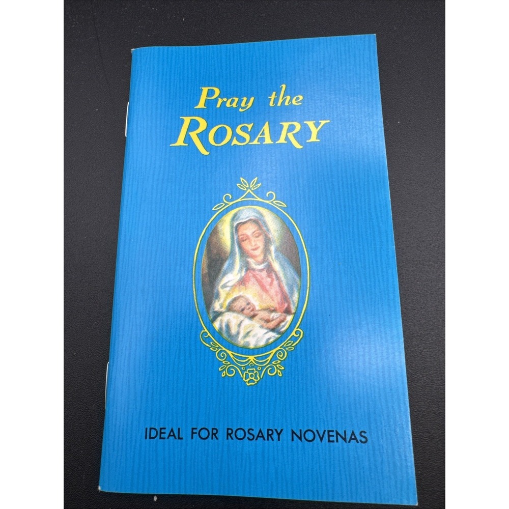 Vintage Catholic Pray the Rosary Collectible Religious Item Novenas EUC